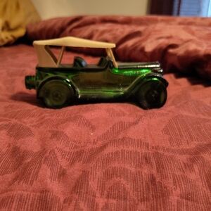 Avon Green Toy Car with Tan Roof
